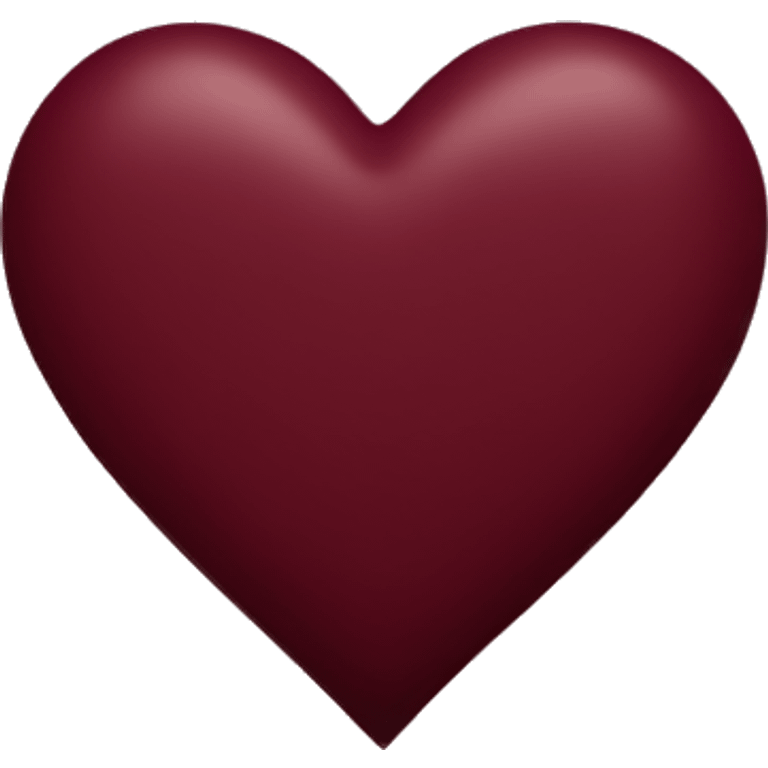 Burgundy heart  emoji