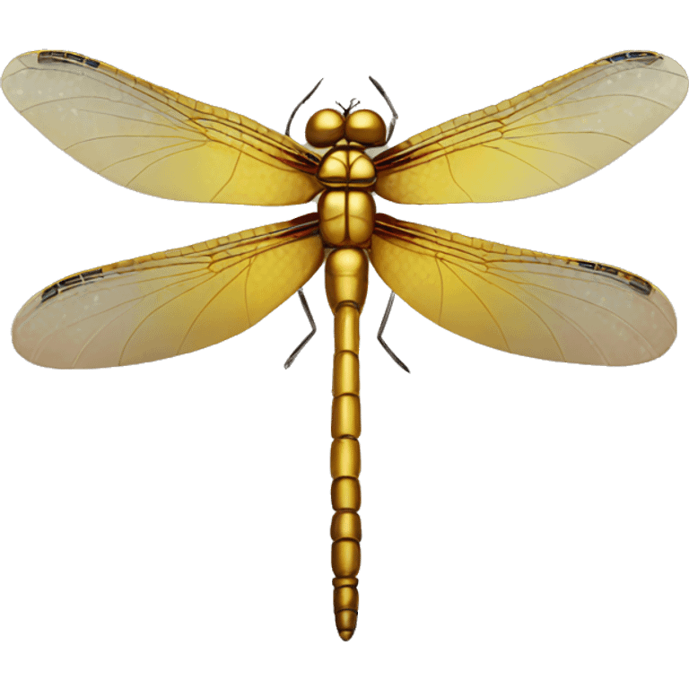 Golden gem dragonfly  emoji