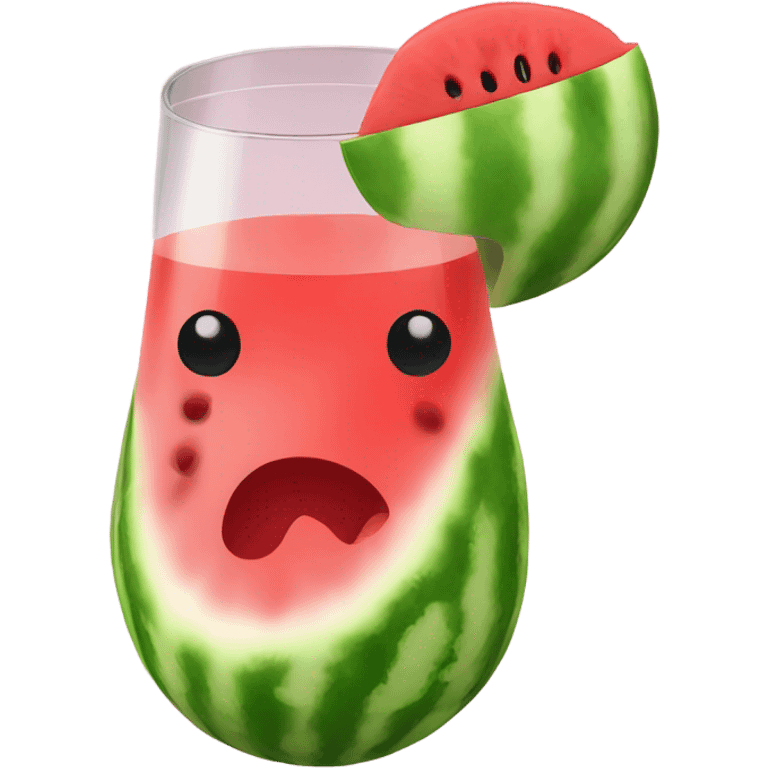 Watermelon sangria emoji