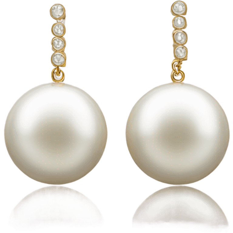 pearl earrings emoji