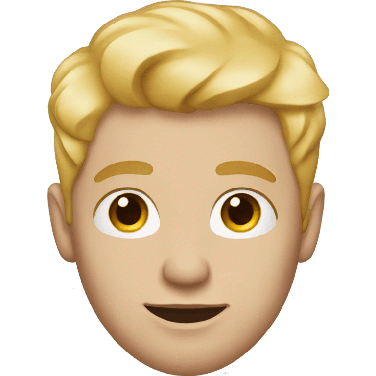 whie guy with makeup and blond hair emoji