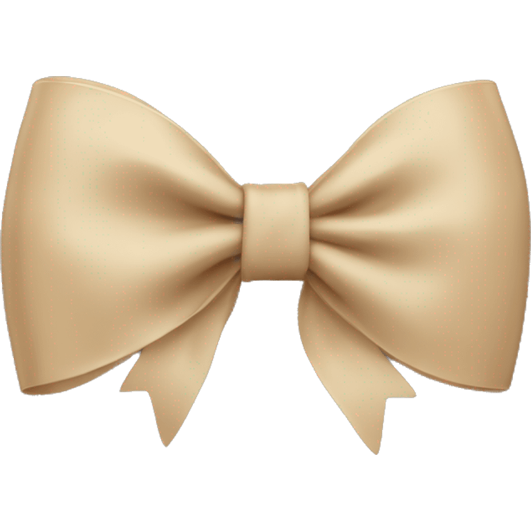 Beige bow emoji