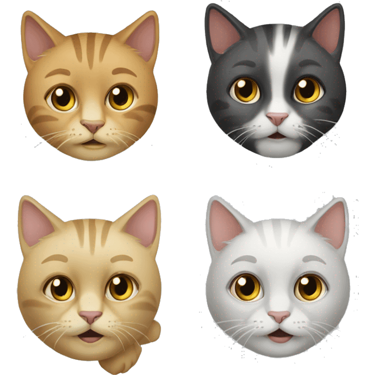 Счастливая кошечка emoji