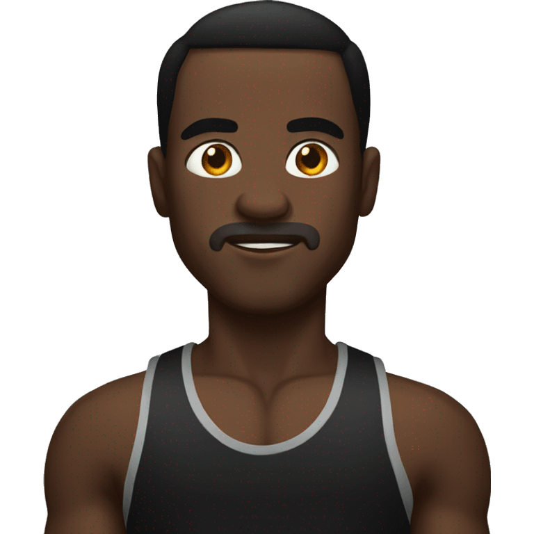 Black boxer emoji