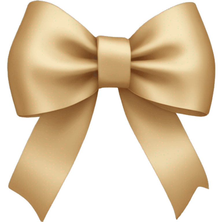 beige ribbon bow emoji