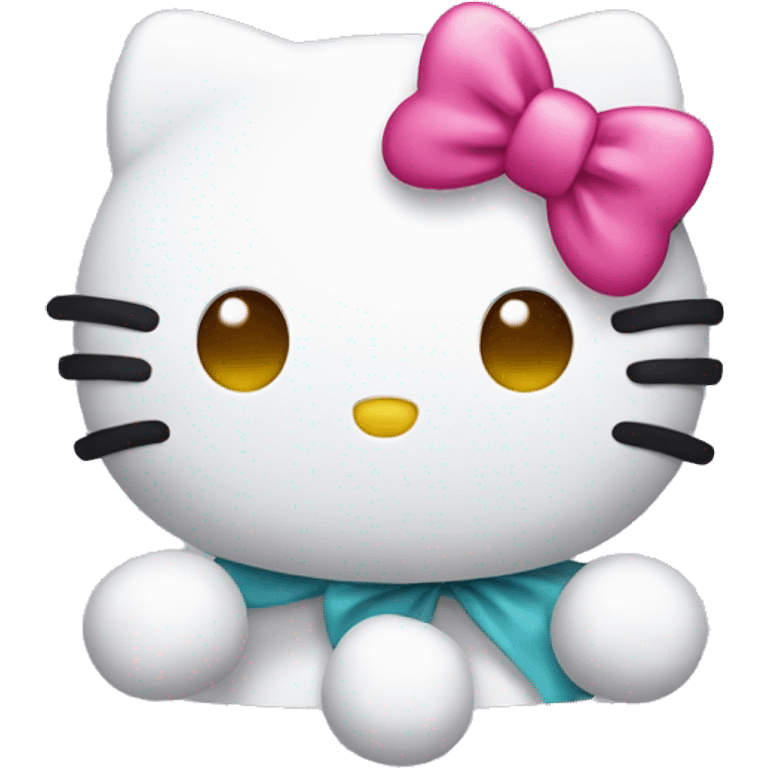 Hello kitty with a bow  emoji