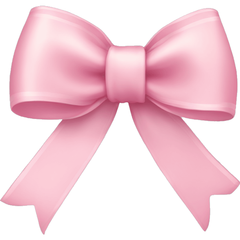 light pink ribbon bow emoji