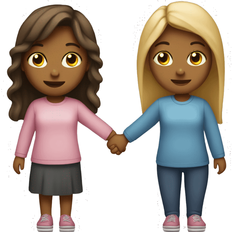 Girls holding hands  emoji