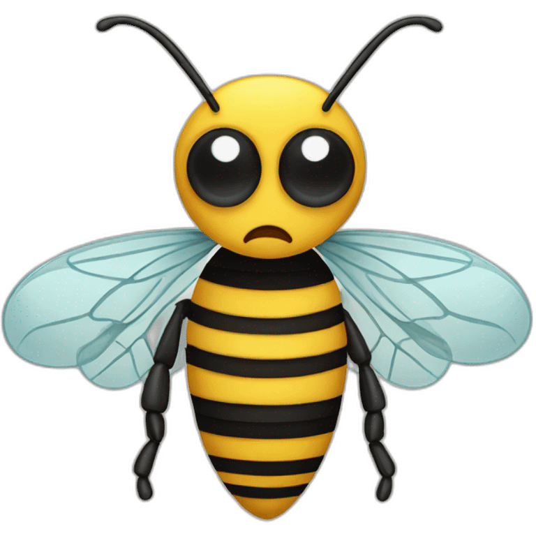 A angry guarding bee  emoji