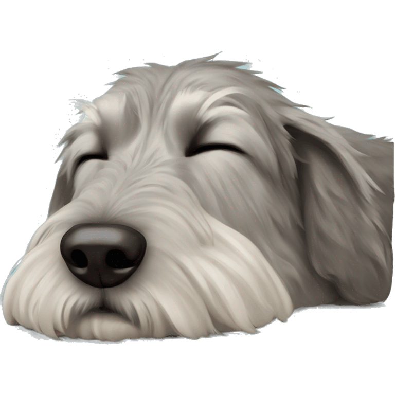  Irish wolfhound dog sleeping emoji