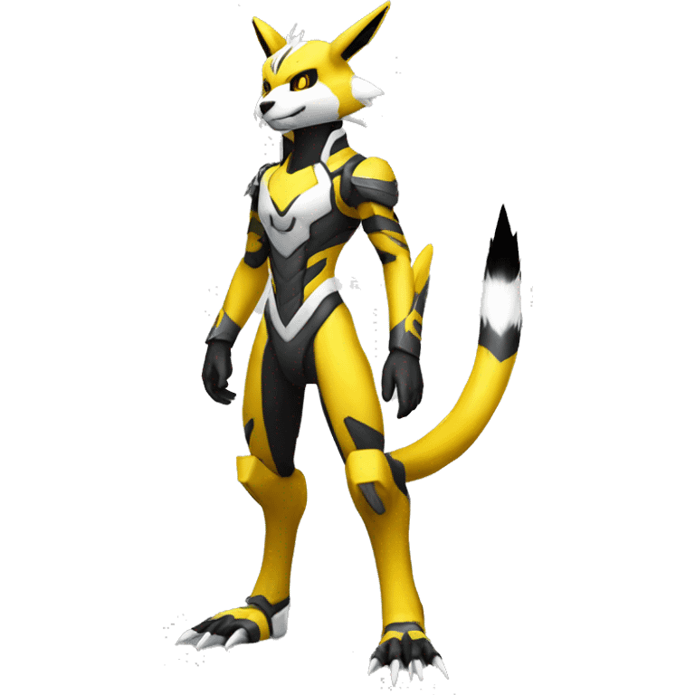 Metabee Renamon Zeraora full body emoji