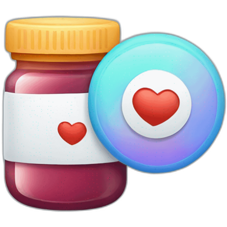 logo of an ios app for sharing notifications about medications emoji