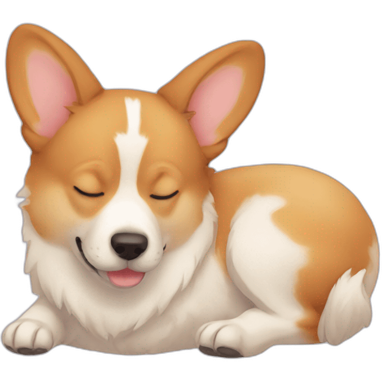 Corgi sleep emoji