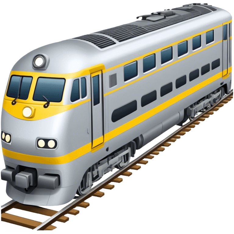 Australian passenger train (Iconic colour: Silver and yellow) emoji