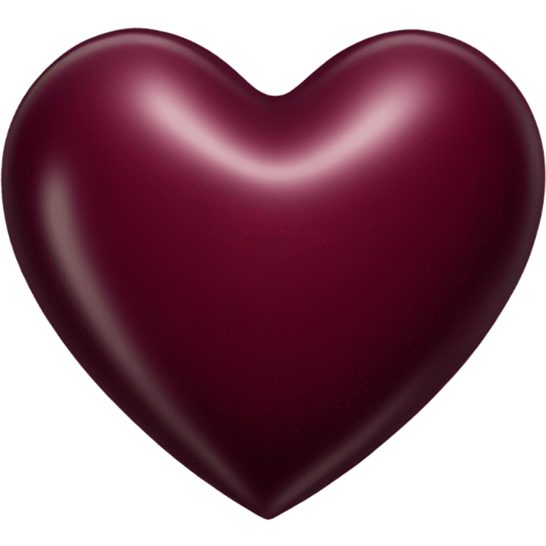 Burgundy heart emoji