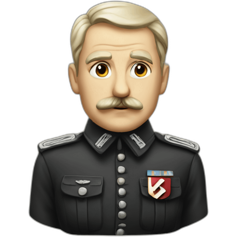 Nazi leader with à very small moustache emoji