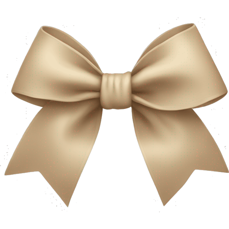 beige bow emoji