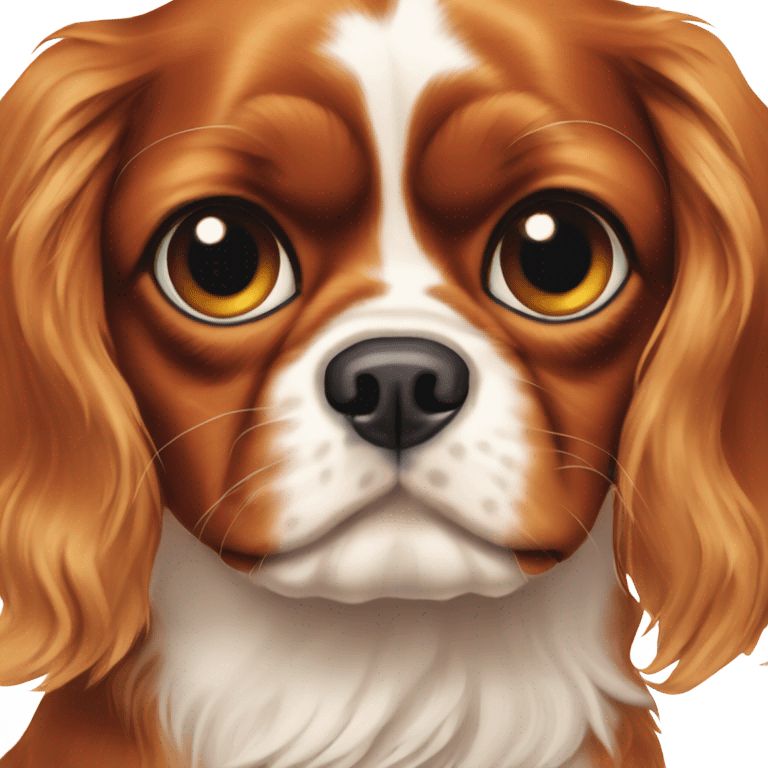 Cavalier King Charles with one eye  emoji