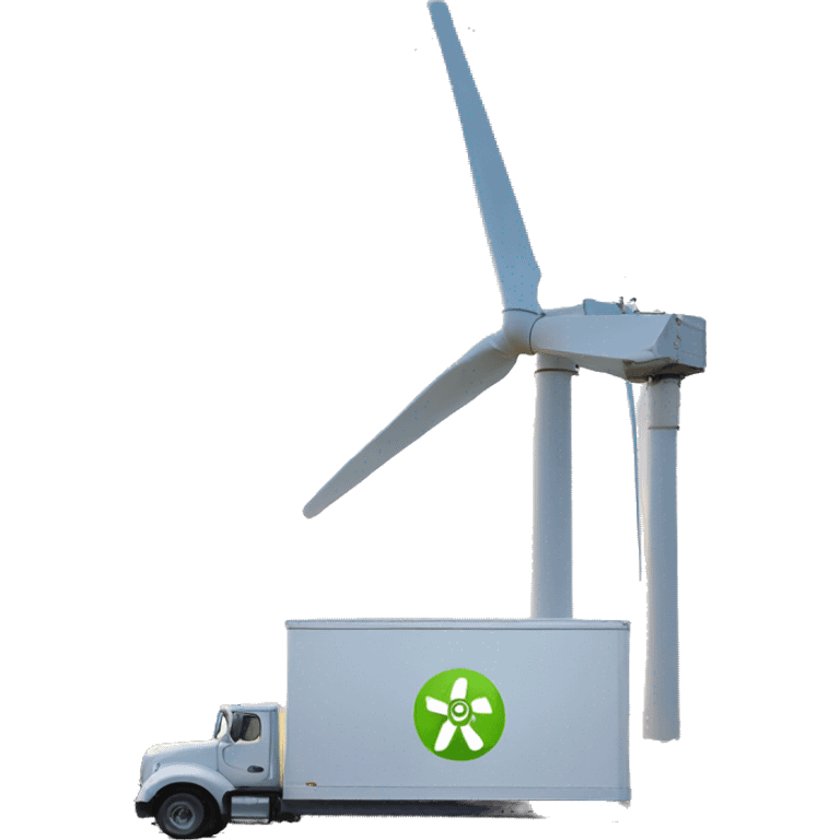 wind turbine on trailer emoji