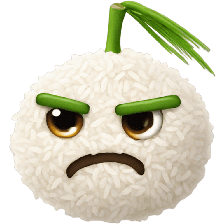 Angry rice  emoji