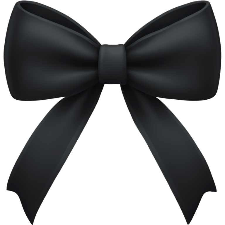 Black bow emoji