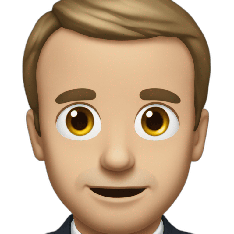 Emmanuel Macron face chock emoji