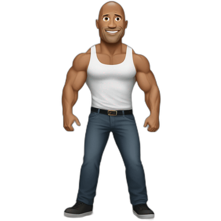 Dwayne Johnson avec Pier emoji