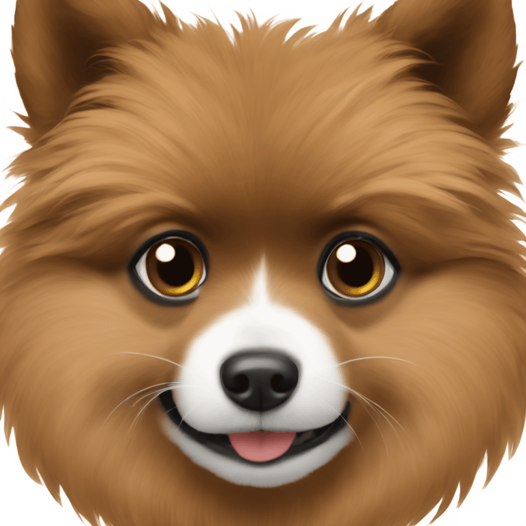 a brown haití giro with a pomerania  emoji