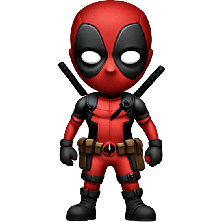 Cute deadpool character full body HD emoji