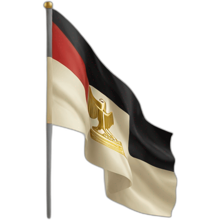 Egyptian flag waving emoji