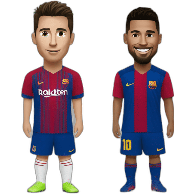 Ronaldo et messi ensemble emoji