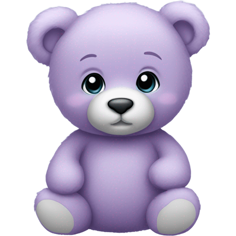 light purple teddy bear emoji