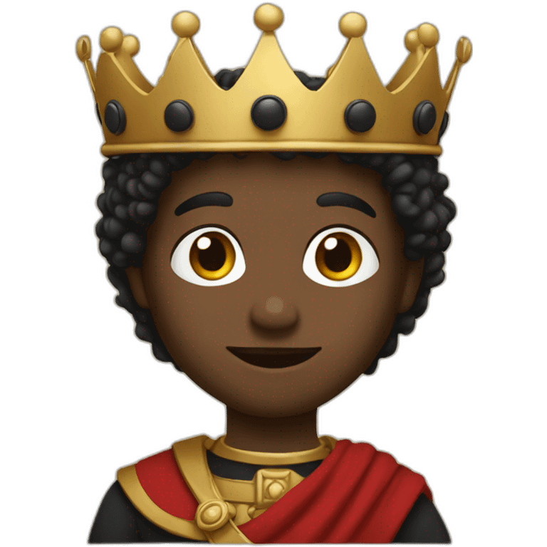 King's son with black emoji