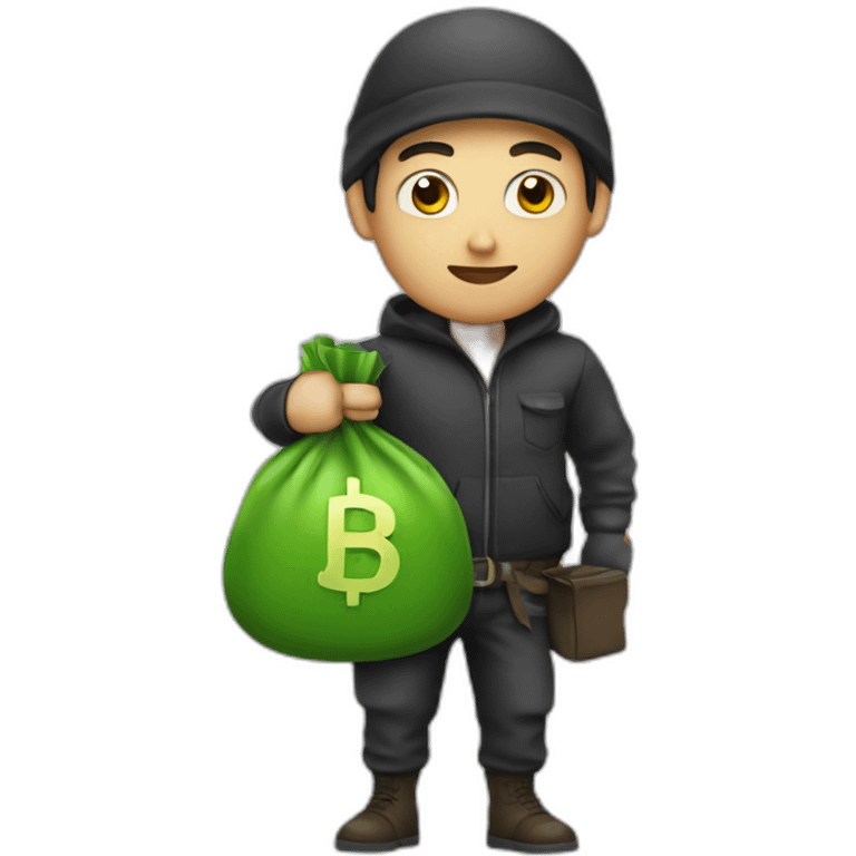 thief with a bag of money emoji