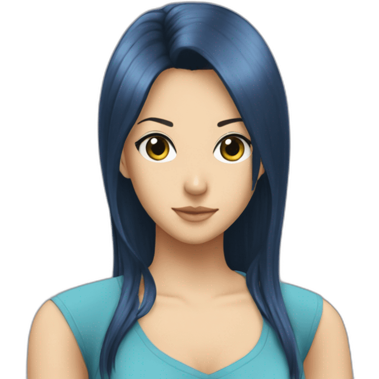 nico robin blue shirt emoji