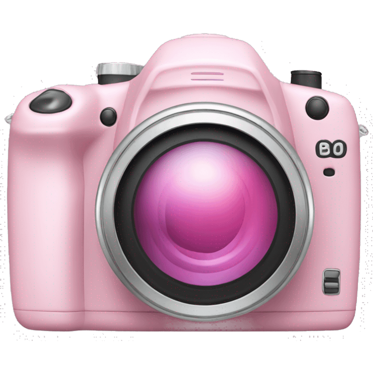 Pastel pink digital camera emoji