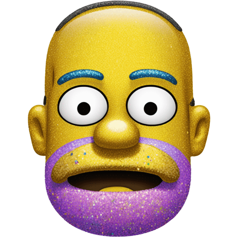 Homer Simpson with glitter  emoji