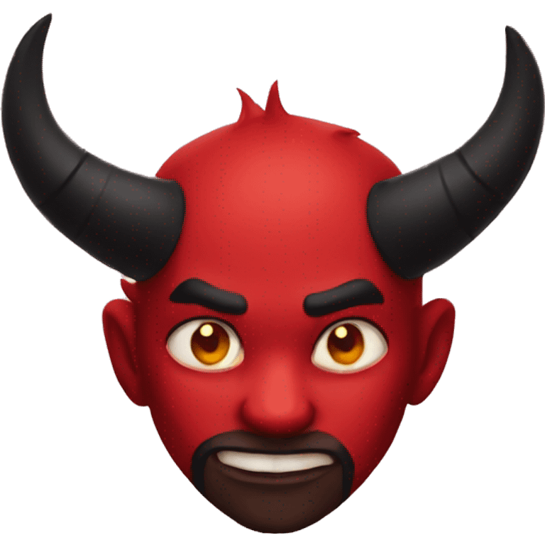 Devil on a shoulder emoji