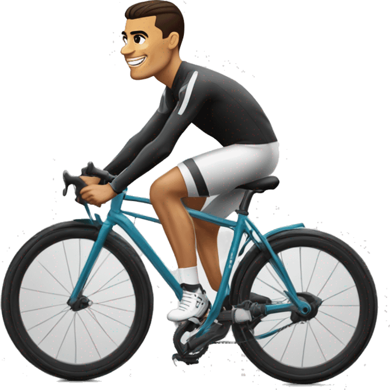 CR7 sur le vélo  emoji