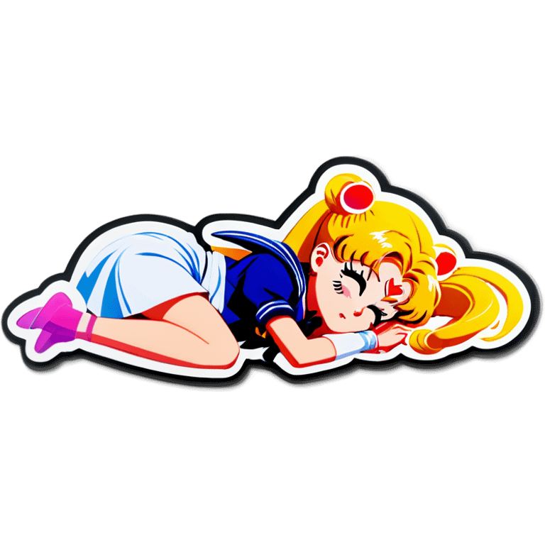 sailor moon girl sleeping emoji