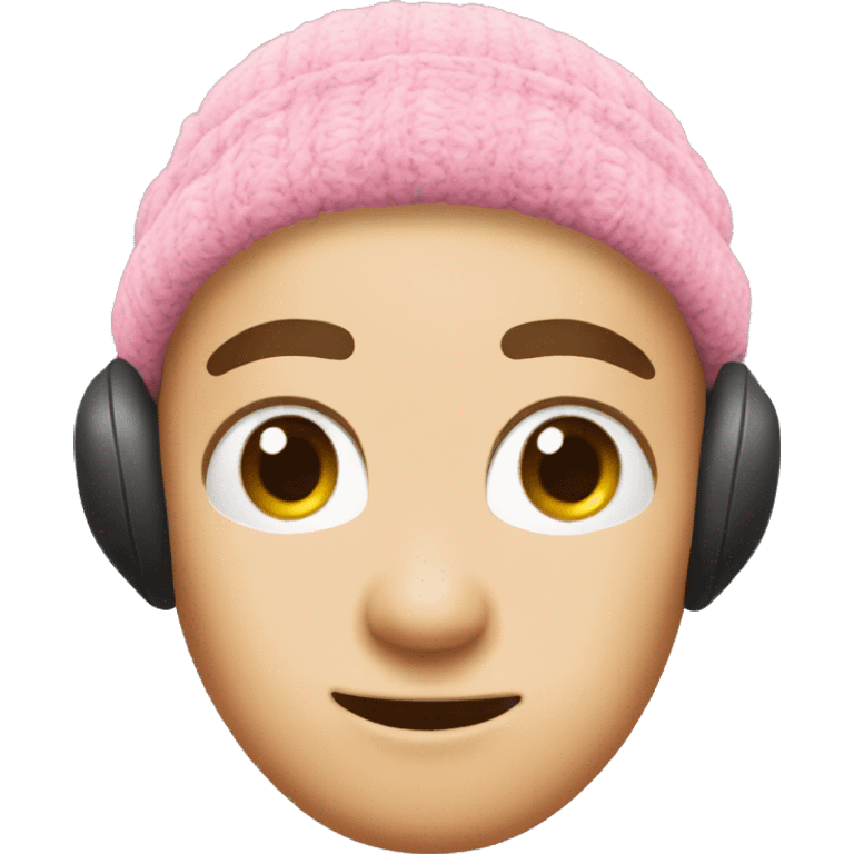 Pink Ear Warmers emoji