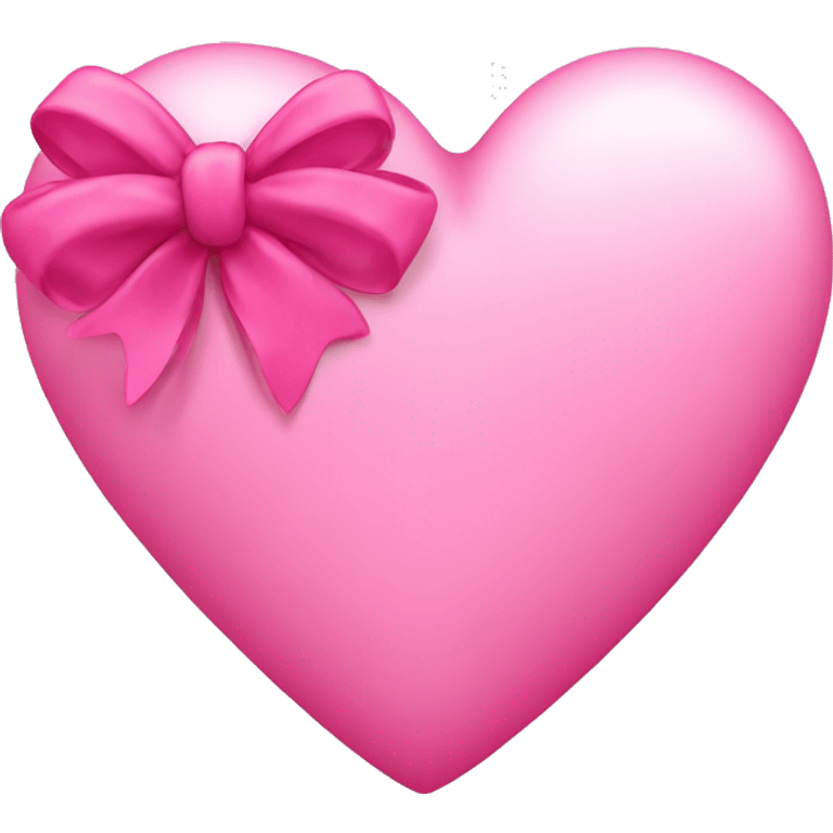 Pink heart with bow emoji