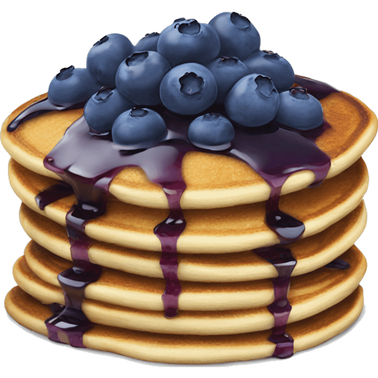 Blueberry pancakes  emoji