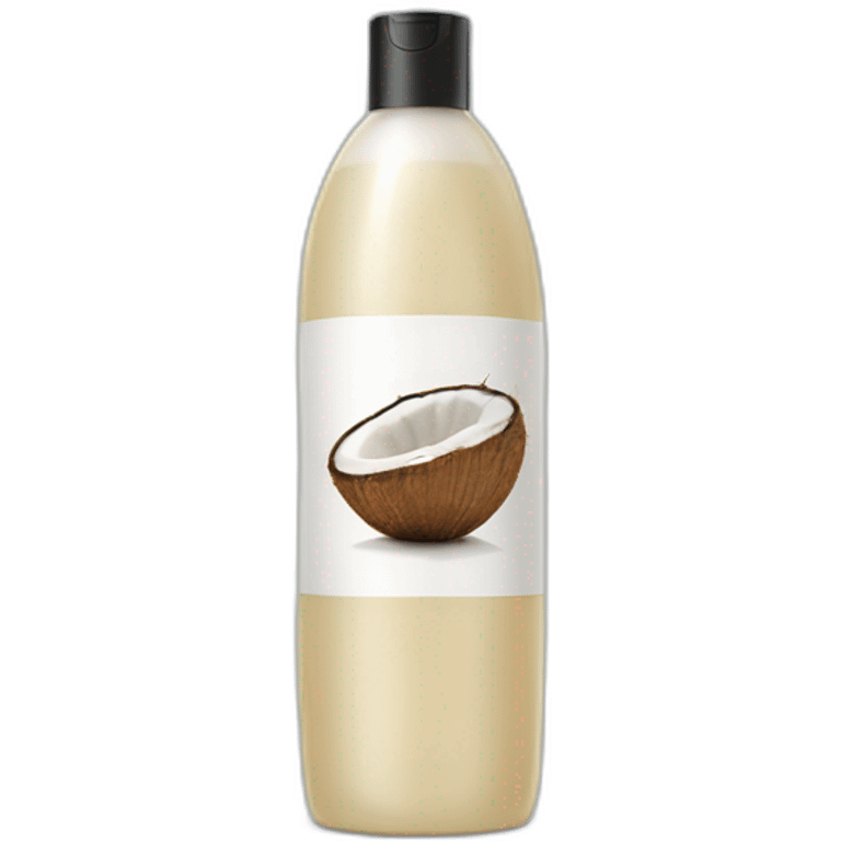 Coconut shampoo for hair emoji