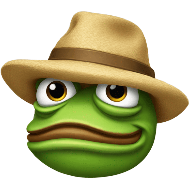 pepe with hat emoji