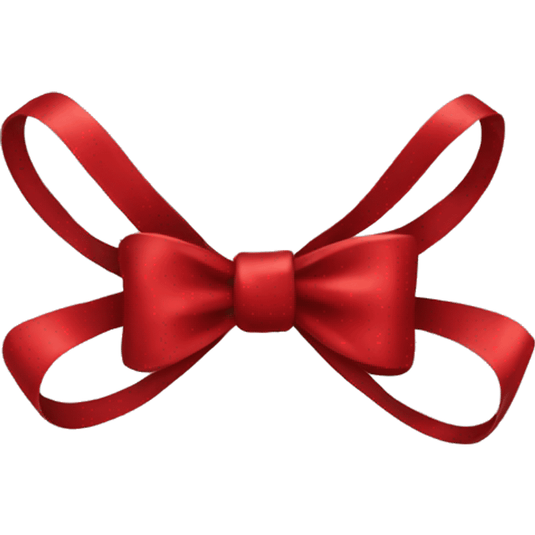 deep red bow emoji