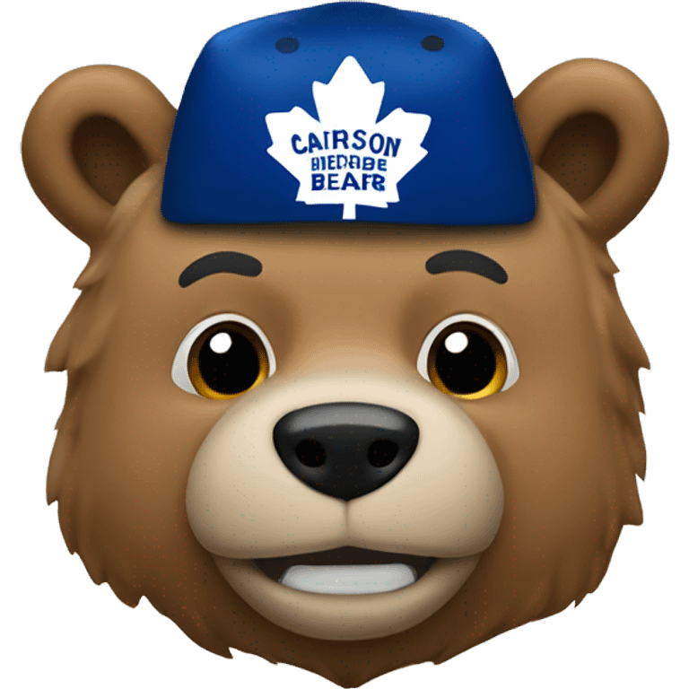 carlson the Bear the maple leafs mascot  emoji