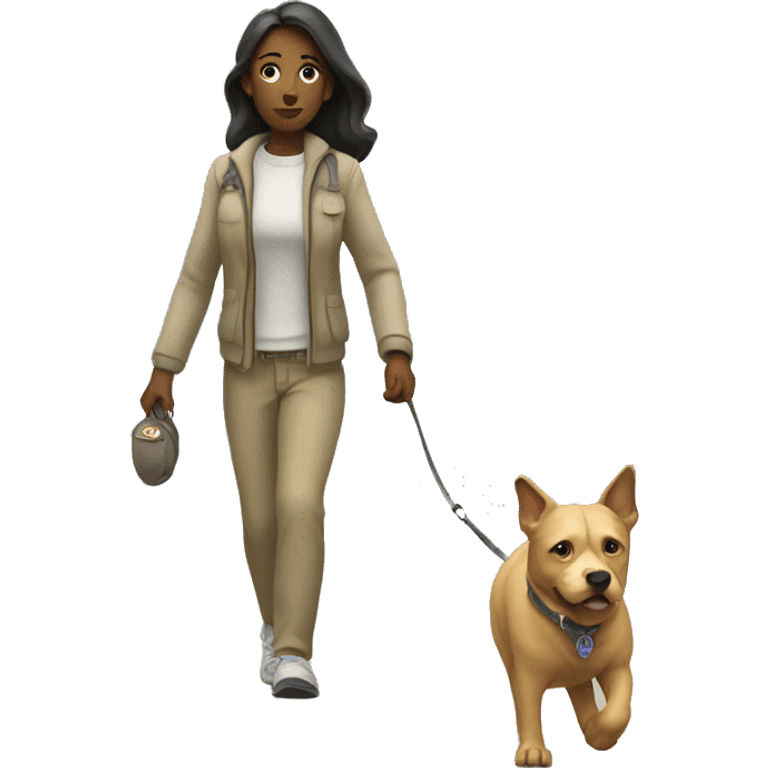 Walking with the dog emoji