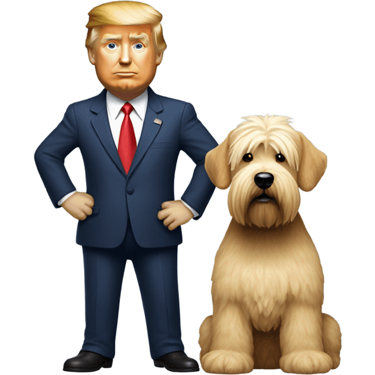 Donald trump and wheaten terrier emoji