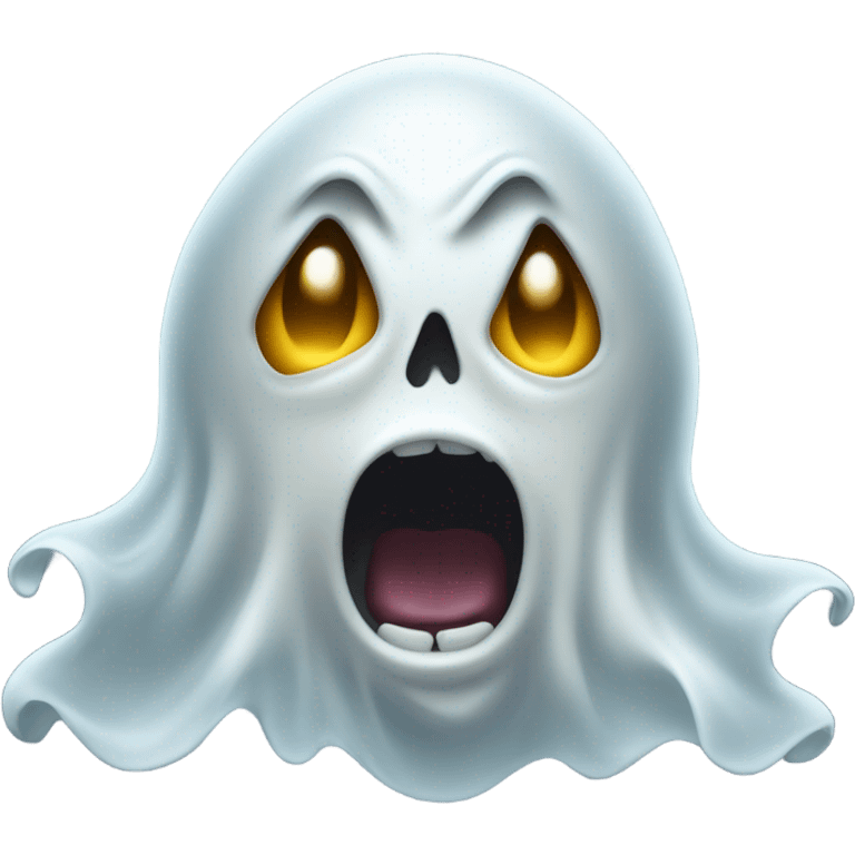 angry ghost emoji